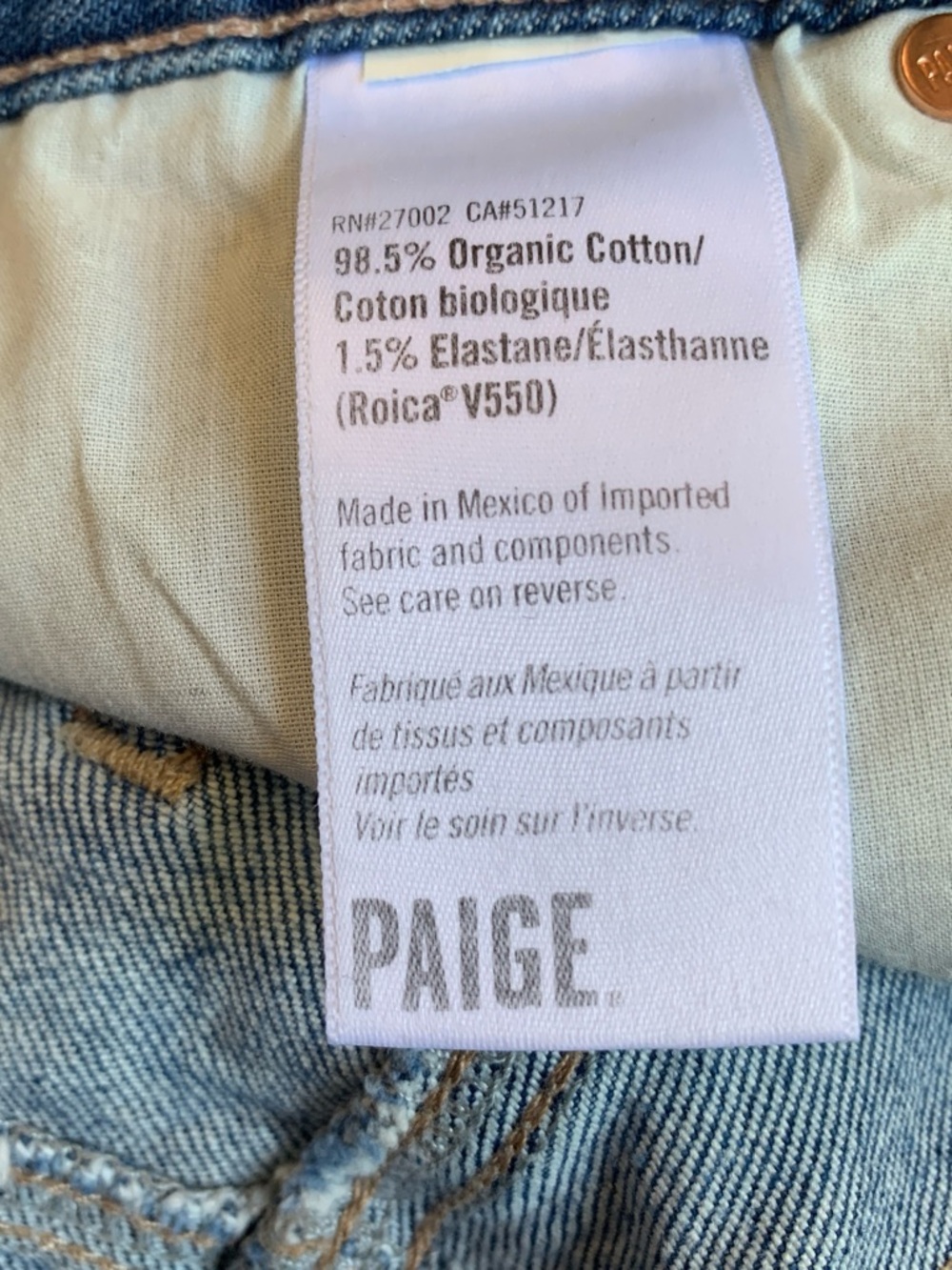 Paige Cadee Familia High-Waist Denim Bermuda Shorts - Blue - Picture 9 of 9